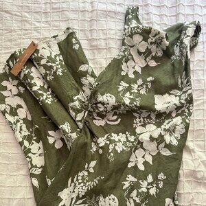 NWT Casette Linen Dress, Willow
